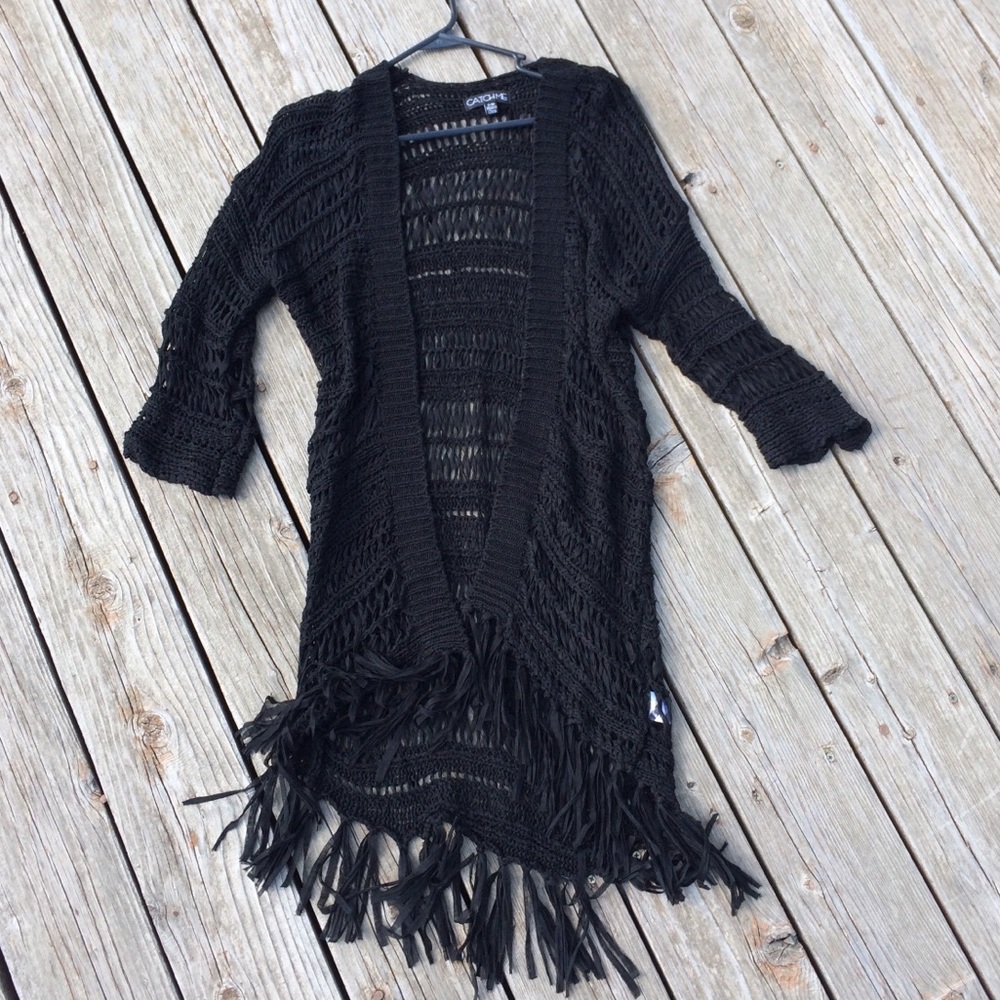 Black Long Cardigan